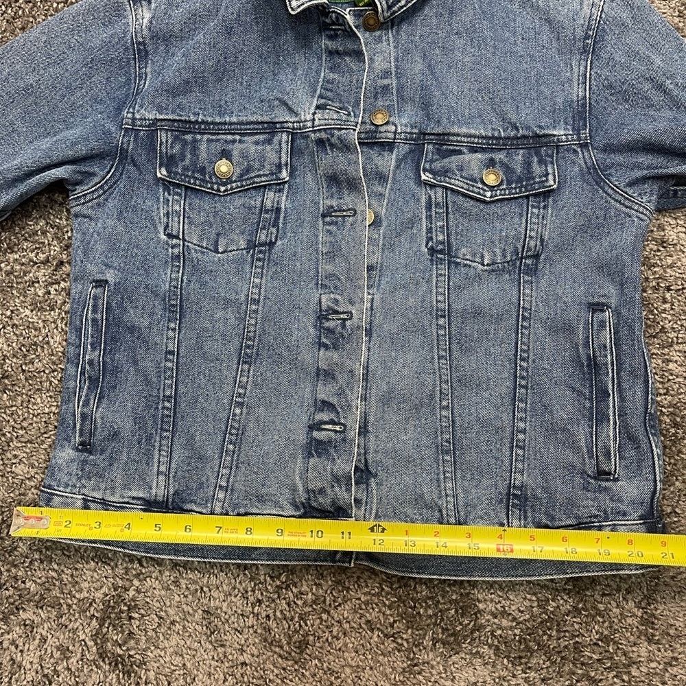 Cabela’s cotton blue denim jean long sleeve button down jacket coat size M - Picture 16 of 17